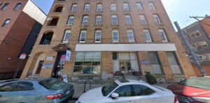 Exterior view of Vox Populi Gallery in Philadelphia, an artist-run contemporary art collective where Emily-Kate Niskey was an original member.